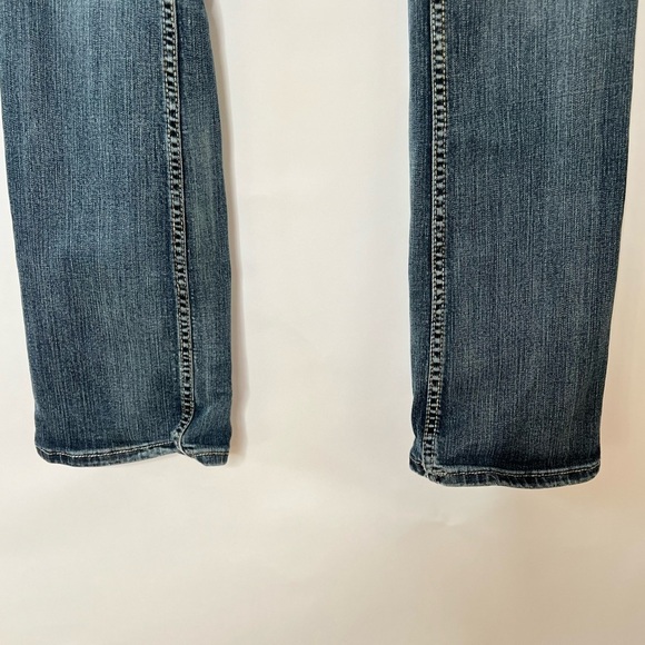 Tuff Don’t Fence Me In Western Medium Wash Low Rise Size 27/37 Cowgirl Denim - Picture 3 of 12